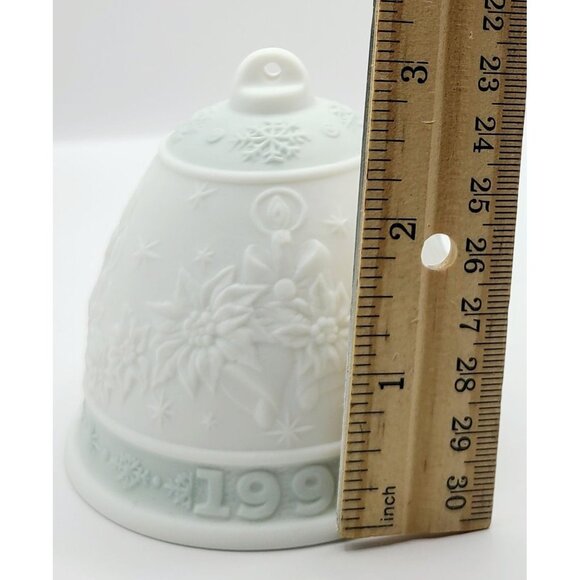 Lladro 1992 Porcelain Christmas Bell Ornament In Original Box No hangtag - Picture 8 of 12